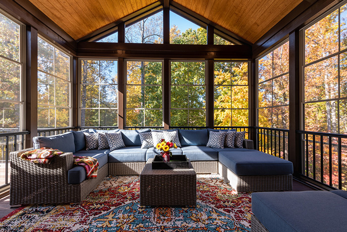 cozy sunroom