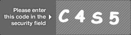 captcha code for visual authentication  letter C number 4 letter S number 5