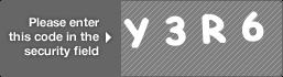 captcha code for visual authentication  letter Y number 3 letter R number 6