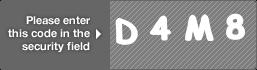 captcha code for visual authentication  letter D number 4 letter M number 8