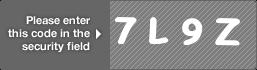 captcha code for visual authentication  number 7 letter L number 9 letter Z