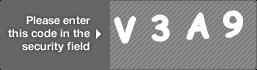 captcha code for visual authentication  letter V number 3 letter A number 9