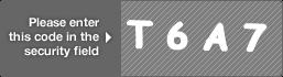 captcha code for visual authentication  letter T number 6 letter A number 7