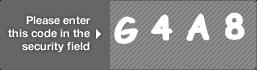 captcha code for visual authentication  letter G number 4 letter A number 8