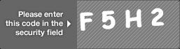 captcha code for visual authentication  letter F number 5 letter H number 2