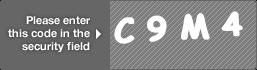 captcha code for visual authentication  letter C number 9 letter M number 4