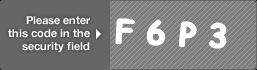 captcha code for visual authentication  letter F number 6 letter P number 3