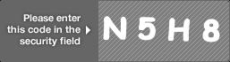 captcha code for visual authentication  letter N number 5 letter H number 8