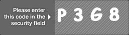 captcha code for visual authentication  letter P number 3 letter G number 8