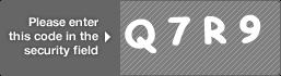 captcha code for visual authentication  letter Q number 7 letter R number 9