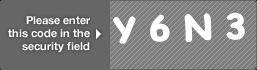 captcha code for visual authentication  letter Y number 6 letter N number 3
