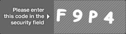 captcha code for visual authentication  letter F number 9 letter P number 4