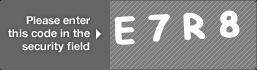 captcha code for visual authentication  letter E number 7 letter R number 8