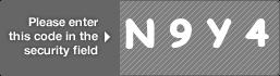 captcha code for visual authentication  letter N number 9 letter Y number 4