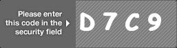 captcha code for visual authentication  letter D number 7 letter C number 9