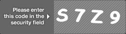 captcha code for visual authentication  letter S number 7 letter Z number 9