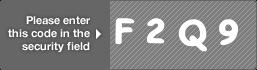 captcha code for visual authentication  letter F number 2 letter Q number 9