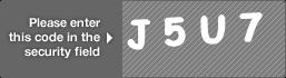 captcha code for visual authentication  letter J number 5 letter U number 7