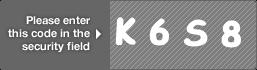 captcha code for visual authentication  letter K number 6 letter S number 8