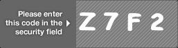 captcha code for visual authentication  letter Z number 7 letter F number 2