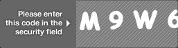 captcha code for visual authentication  letter M number 9 letter W number 6