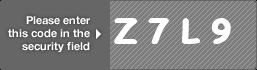 captcha code for visual authentication  letter Z number 7 letter L number 9