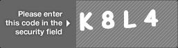 captcha code for visual authentication  letter K number 8 letter L number 4