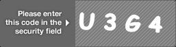 captcha code for visual authentication  letter U number 3 letter G number 4