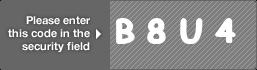 captcha code for visual authentication  letter B number 8 letter U number 4