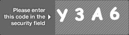 captcha code for visual authentication  letter Y number 3 letter A number 6