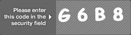 captcha code for visual authentication  letter G number 6 letter B number 8