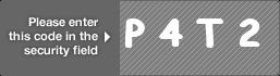 captcha code for visual authentication  letter P number 4 letter T number 2