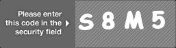 captcha code for visual authentication  letter S number 8 letter M number 5
