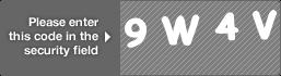 captcha code for visual authentication  number 9 letter W number 4 letter V
