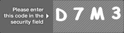 captcha code for visual authentication  letter D number 7 letter M number 3
