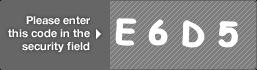 captcha code for visual authentication  letter E number 6 letter D number 5