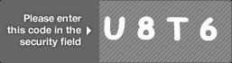 captcha code for visual authentication  letter U number 8 letter T number 6