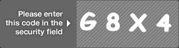 captcha code for visual authentication  letter G number 8 letter X number 4