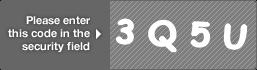 captcha code for visual authentication  number 3 letter Q number 5 letter U