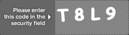 captcha code for visual authentication  letter T number 8 letter L number 9