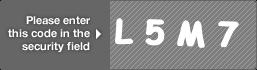 captcha code for visual authentication  letter L number 5 letter M number 7