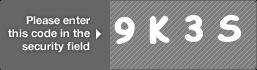 captcha code for visual authentication  number 9 letter K number 3 letter S