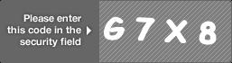 captcha code for visual authentication  letter G number 7 letter X number 8